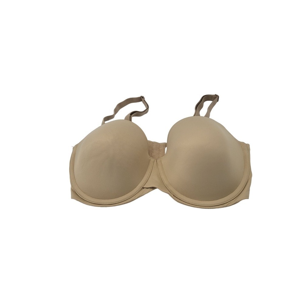 Maidenform Bra 38D Womens Padded Push Up Full Coverage Underwired Tan
